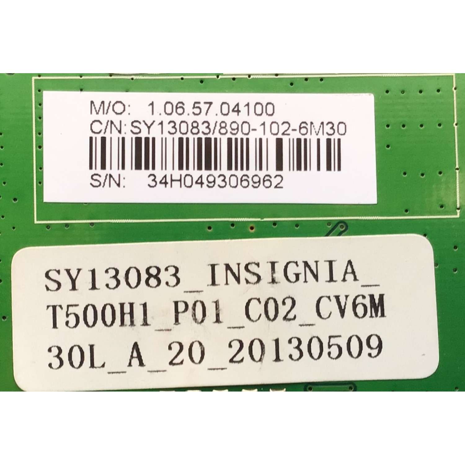 TARJETA INTERFACE PARA TV INSIGNIA / NUMERO DE PARTE 890-102-6M30 / CV6M30L-A / SY13083 / 34H049306362 / MS-1E198407 / MODELO NS-50L440NA14 - Imagen 3